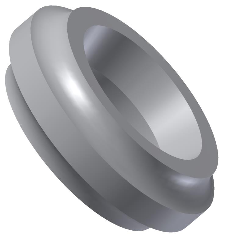 Alu Profildichtung 1/4" innen, h=2