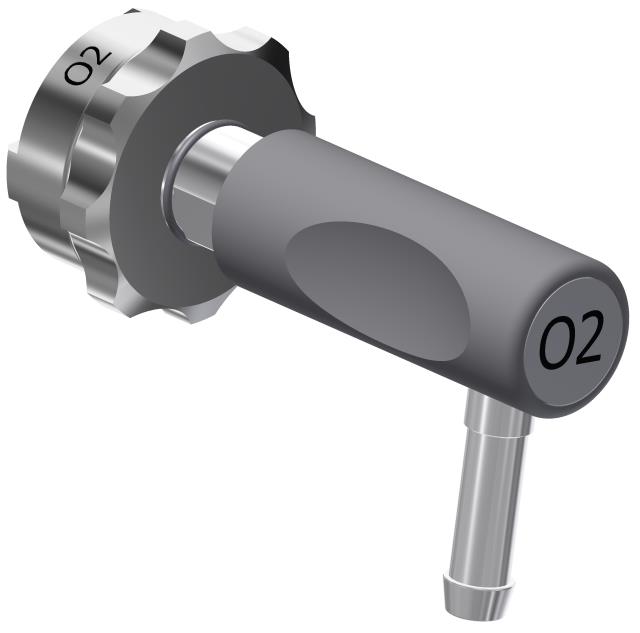 Angled plug O2 with 7mm nozzle - NF