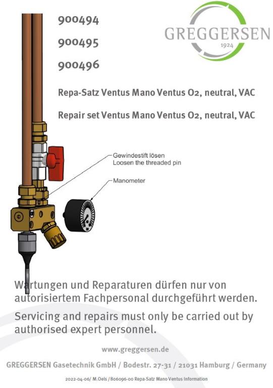 Repa-Satz Mano Ventus neutral